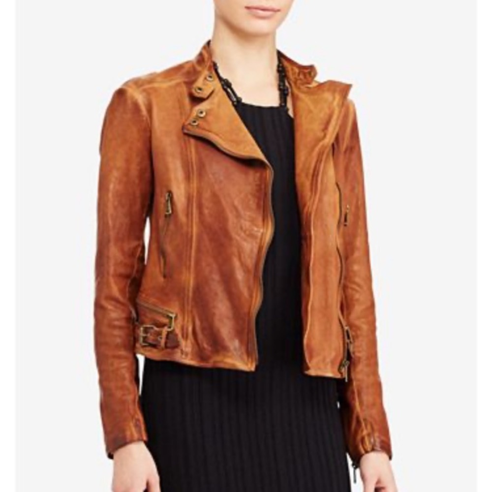 Ralph Lauren Lambskin Leather Jacket